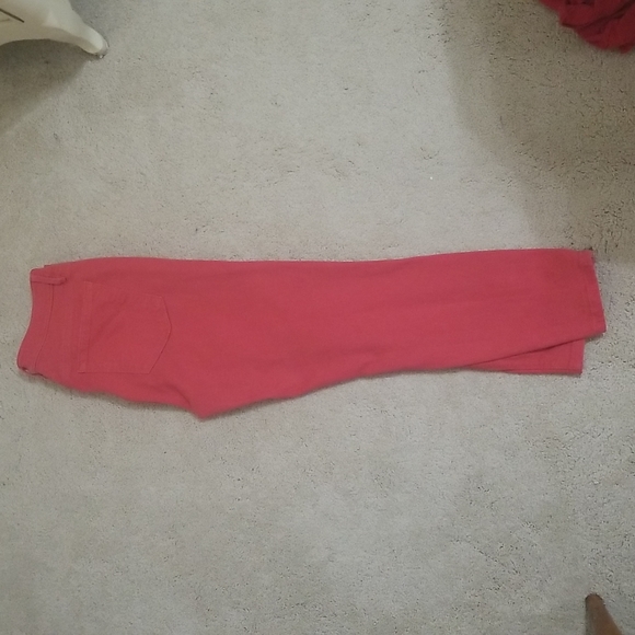 LOFT Ann Taylor Curvy Ankle Skinny Red jeans - Picture 4 of 8